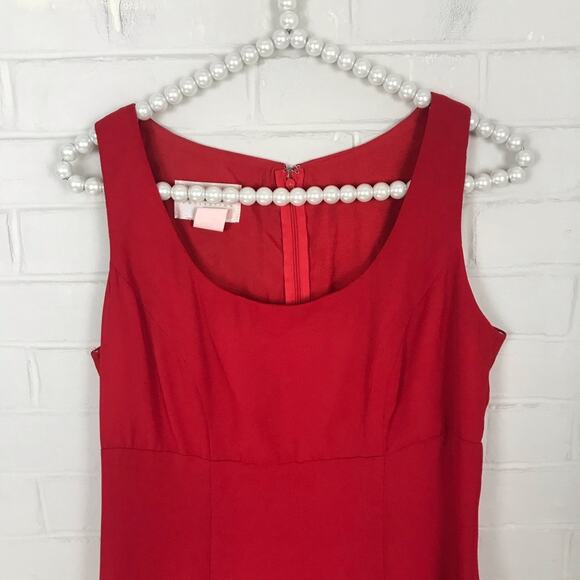 Vintage Hugo Buscati Collection Red Flattering Y2K Style Dress Size 4 - Picture 3 of 9